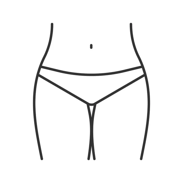 Bikini zonens ikon — Stock vektor