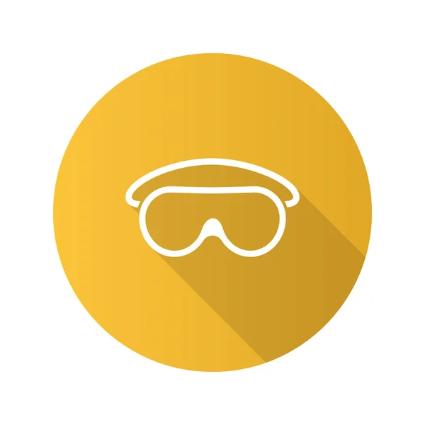 Goggles flat icon — Stock Vector