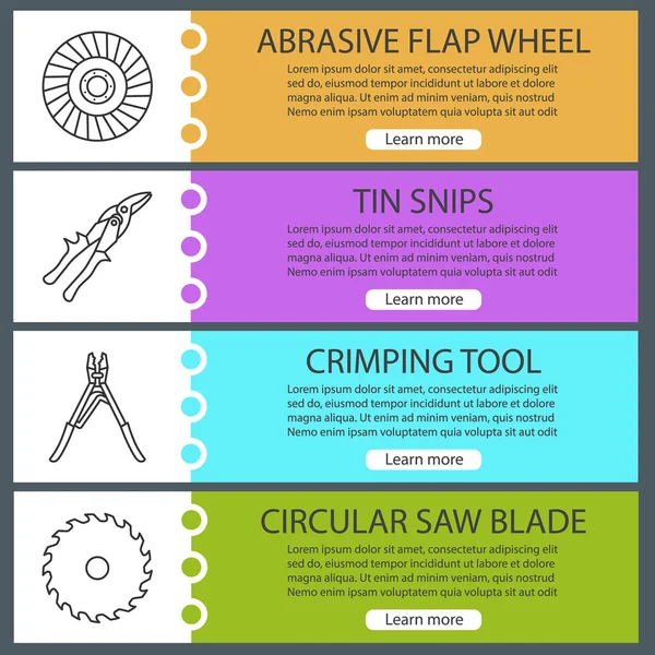 Afiş şablonlar kümesi web inşaat araçları