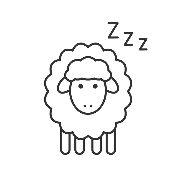 Sleeping sheep icon — Stock Vector