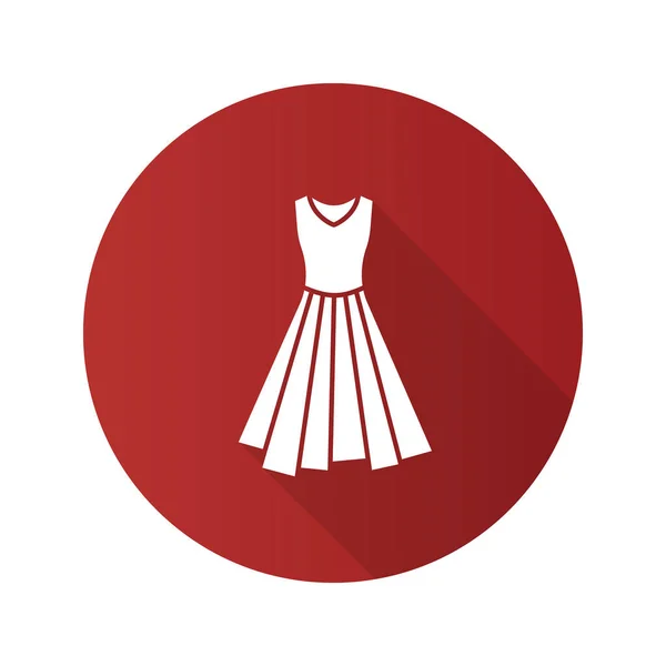 Dress flat design icon — Stock Vector