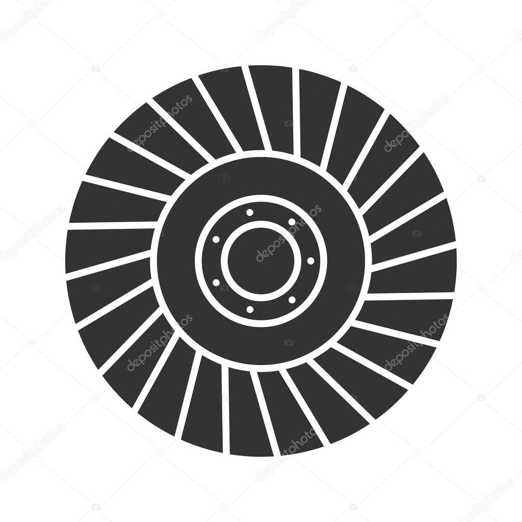 Abrasive flap wheel icon
