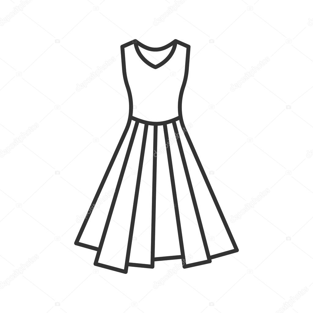 Dress linear icon