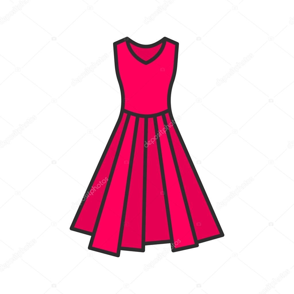 Dress color icon