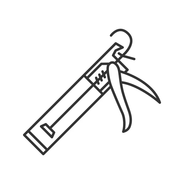 Линейный Значок Забивающего Пистолета Тонкая Линия Иллюстрации Контурный Символ Векторный — стоковый вектор