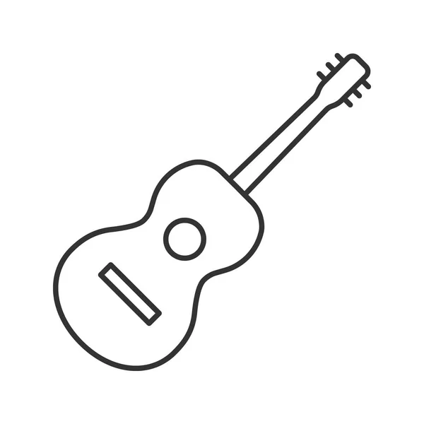 Icono Lineal Guitarra Ilustración Línea Delgada Símbolo Contorno Dibujo Contorno — Archivo Imágenes Vectoriales