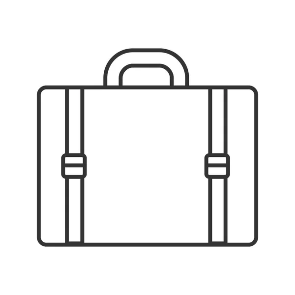 Reizen Bagage Koffer Lineaire Pictogram Illustratie Van Dunne Lijn Bagage — Stockvector