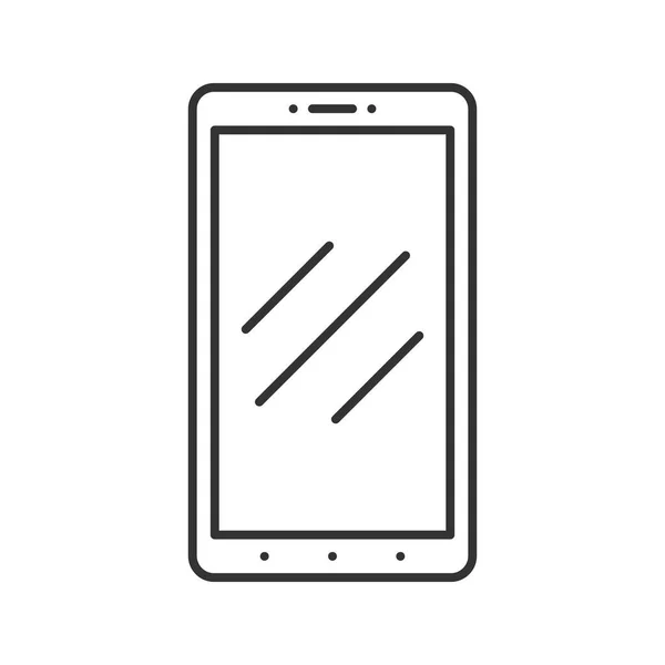 Ícone Linear Smartphone Ilustração Fina Telemóvel Símbolo Contorno Desenho Esboço —  Vetores de Stock