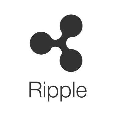 Sikke simge simge dalgalanma. Cryptocurrency. Siluet simge. Negatif alan. İzole vektör çizim