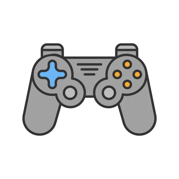 Icône Couleur Gamepad Joystick Illustration Vectorielle Isolée — Image vectorielle