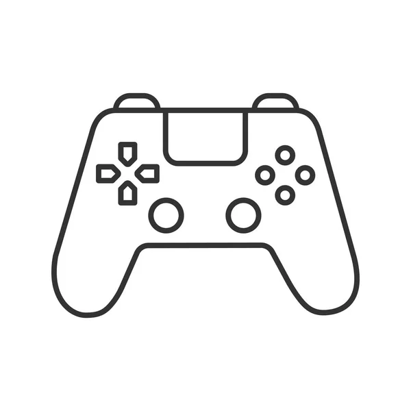 Линейная Иконка Gamepad Тонкая Линия Иллюстрации Джойстик Контурный Символ Векторный — стоковый вектор