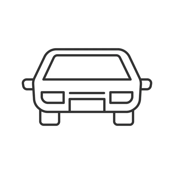 Icono Lineal Del Coche Automóvil Ilustración Línea Delgada Vehículo Transporte — Vector de stock