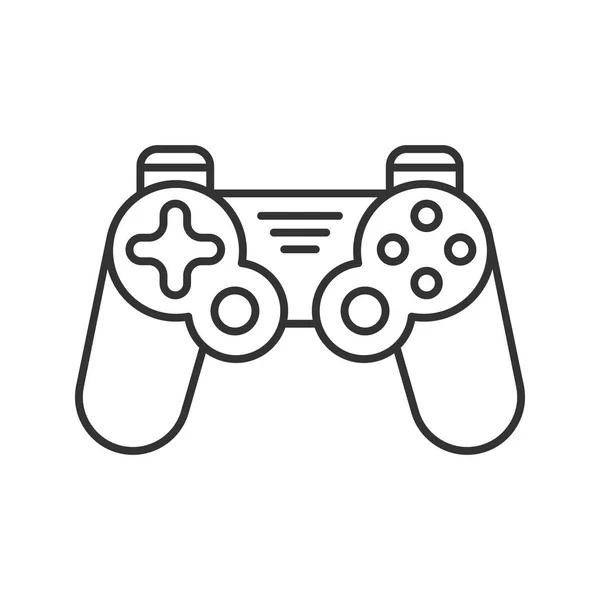Ícone Linear Gamepad Ilustração Fina Joystick Símbolo Contorno Desenho Esboço —  Vetores de Stock