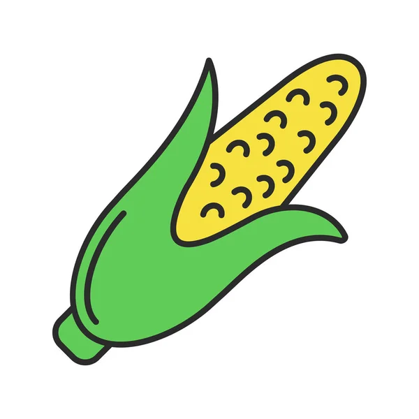 Icône couleur maïs — Image vectorielle
