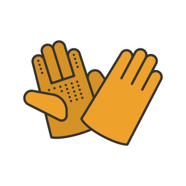 İnşaat eldiven renk simgesi