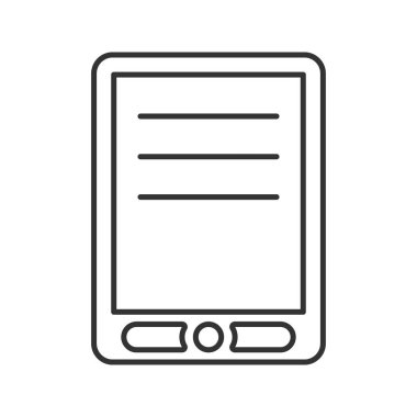 Elektronik kitap doğrusal simgesi