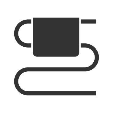 Havlu demiryolu glif simgesi