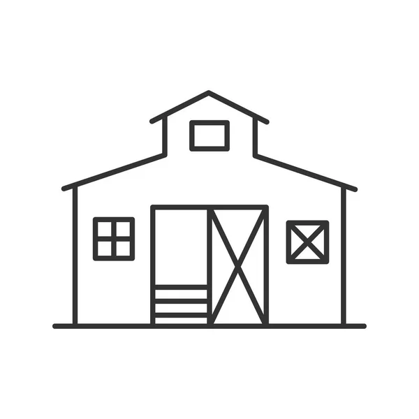 Barn linear icon — Stock Vector