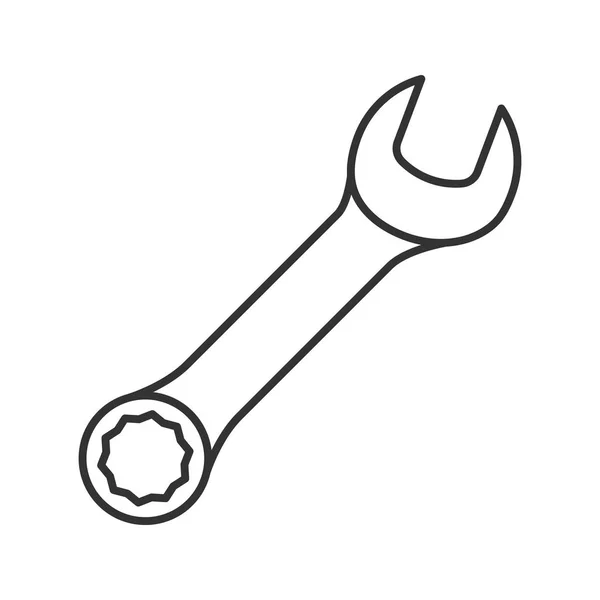 Wrench linear icon — Stock Vector