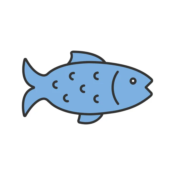 Barevná ikona ryby — Stockový vektor