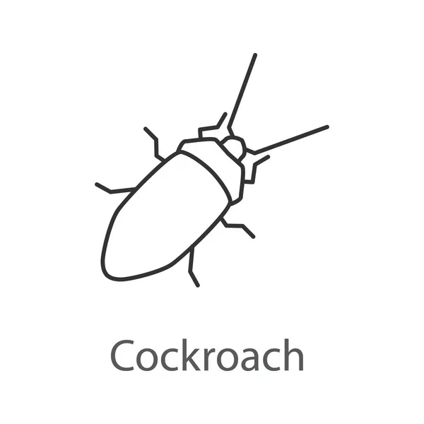 Линейная икона таракана — стоковый вектор