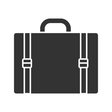 Seyahat Bagaj bavul glif simgesi