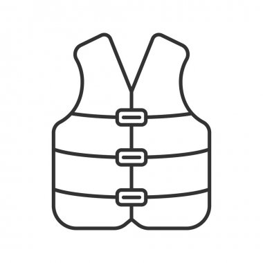 Can yeleği doğrusal simgesi