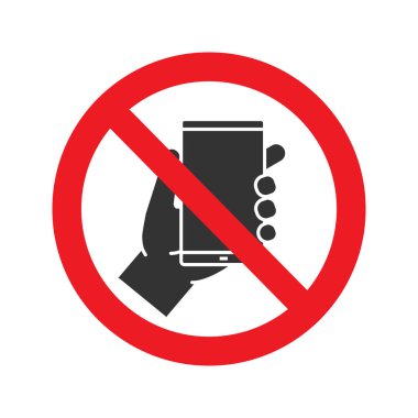 Telefon simgesini işaretiyle yasak