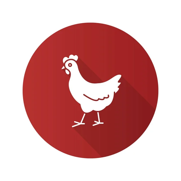 Chicken flat  icon — Stock Vector