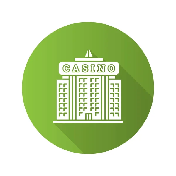 Ikona płaski budynek Casino — Wektor stockowy