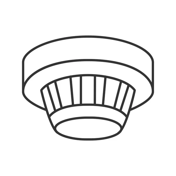 Detector de humo icono lineal — Archivo Imágenes Vectoriales