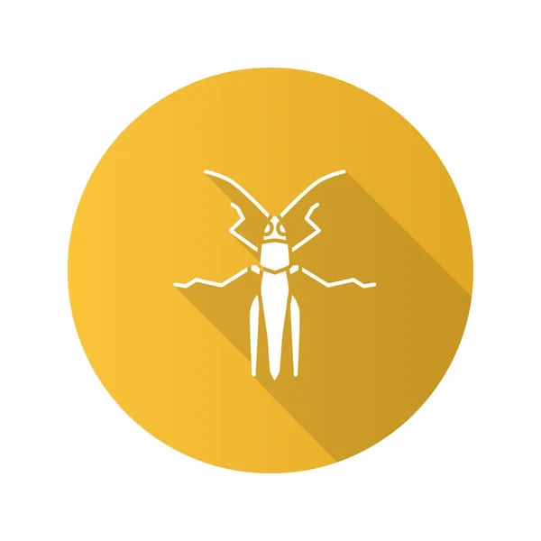 Grasshopper icône plate — Image vectorielle