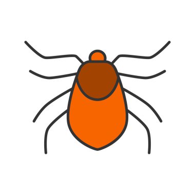 Beyaz arka plan üzerinde izole mite renk simgesi