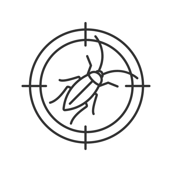 바퀴벌레 아이콘입니다 바퀴벌레 제어입니다 그림입니다 기호입니다 그리기는 — 스톡 벡터