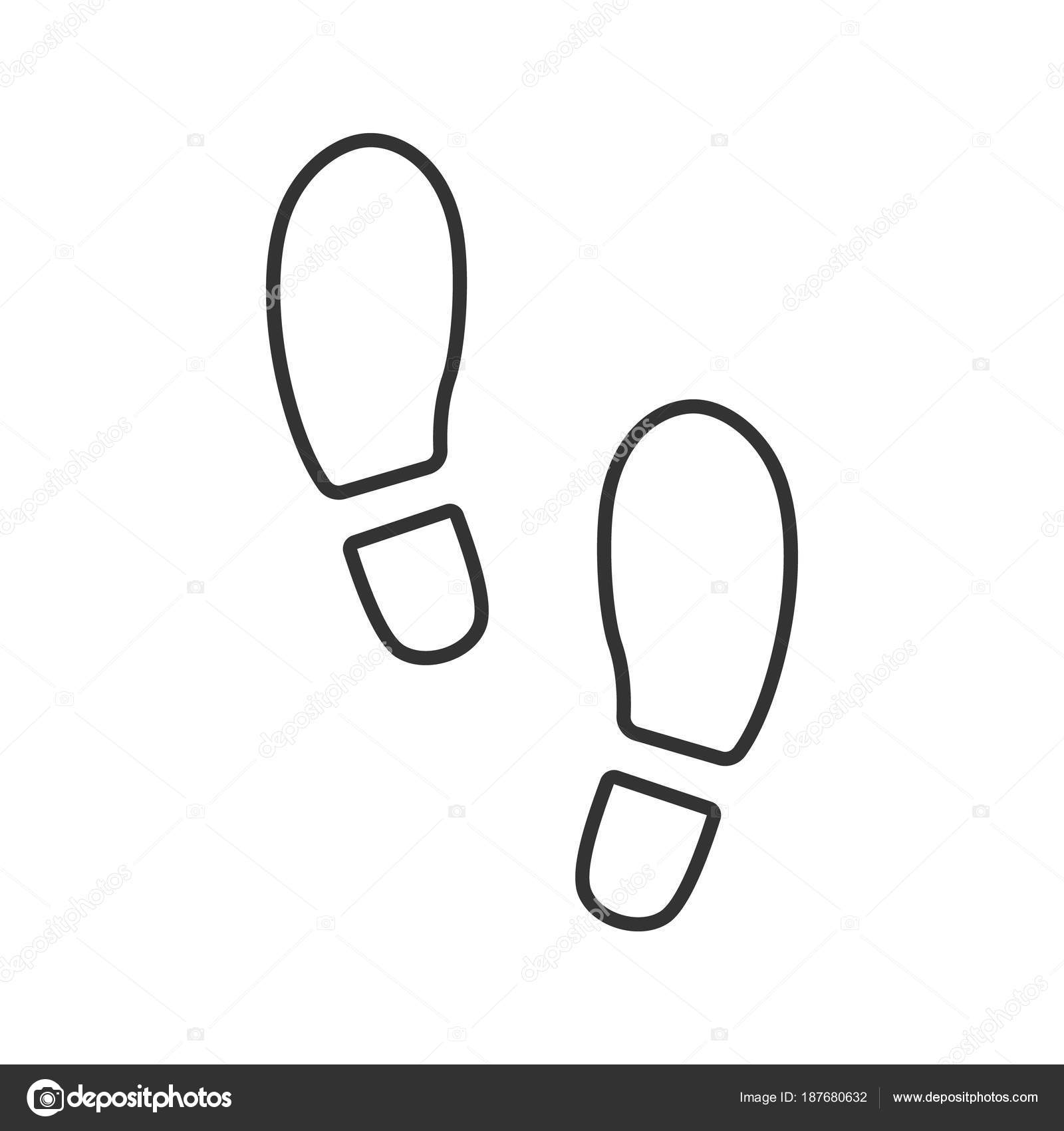 발자국 아이콘입니다 발자취입니다 그림입니다 증거를 기호입니다 그리기는 스톡 벡터 - ©IMG visuals icons 187680632, image size:1600x1700