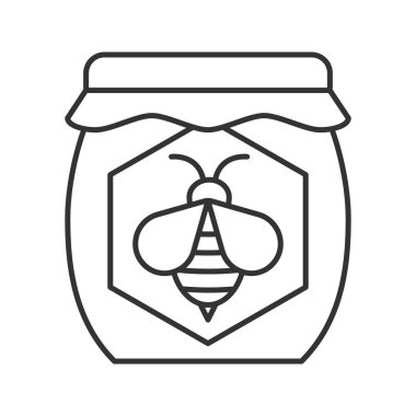 Bal kavanozu doğrusal simgesi