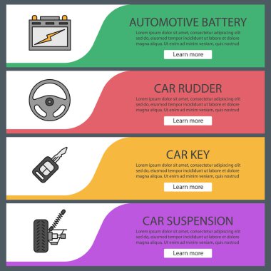 Otomatik Atölyesi web banner Şablonlar 
