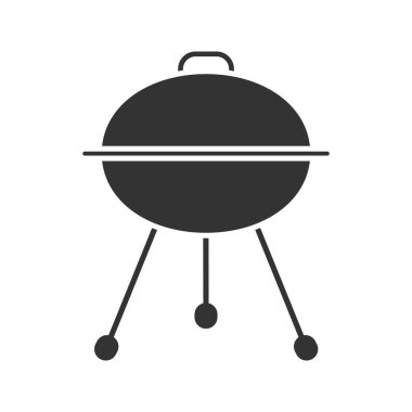 Su ısıtıcısı Barbekü Izgara glif simgesi