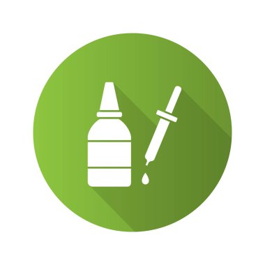 Siluet illüstrasyon göz damlası