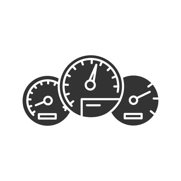 Dashboard glyph icon — Stock Vector