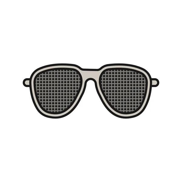 Pinhole gafas icono de color — Vector de stock