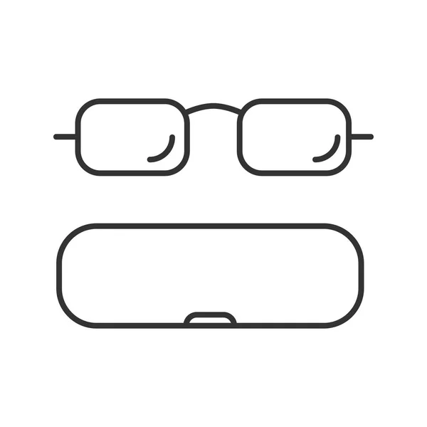 Glasögon case linjär ikonen — Stock vektor