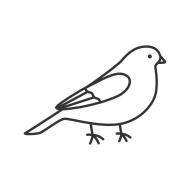 Canary linear icon clipart