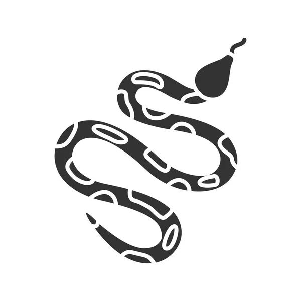 Python icono glifo — Vector de stock