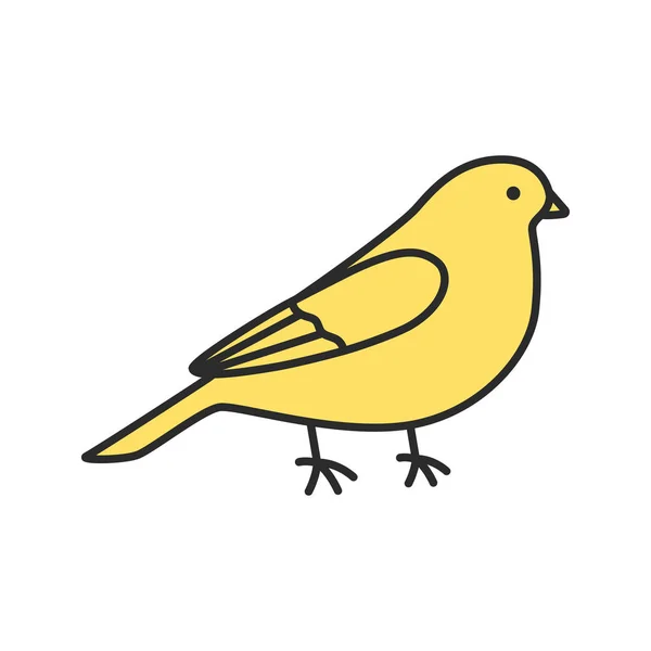 Kanariefågel färgikonen — Stock vektor