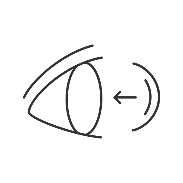 Контактные Линзы Глаз Накладывающие Линейный Значок Тонкая Линия Иллюстрации Контурный — стоковый вектор