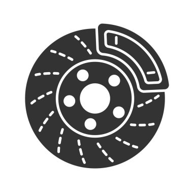 Disk fren Kaliper kutsal kişilerin resmi, vektör, illüstrasyon