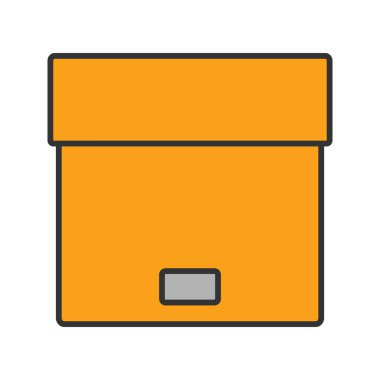 Parsel renk simgesi, vektör, illüstrasyon