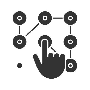 Kilit desen glif kutsal kişilerin resmi, vektör, illüstrasyon