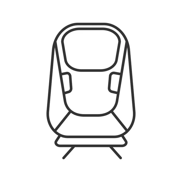 Transrapide Lineare Ikone Schmalspur Illustration Maglev Hochgeschwindigkeits Schwebebahn Kontursymbol Vektor — Stockvektor